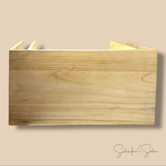 Wooden Desk Organizer - Hearth & Hand Magnolia - 6-Compartment File Sorter 2018 - Picture 4 of 6